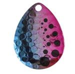 Rainbow Hammered Nickle Dot Colorado Blades Size 3 3pk