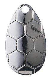 Indiana Hexagon Spinner Blade-Nickel Plated Brass-Size 5 Pk of 3
