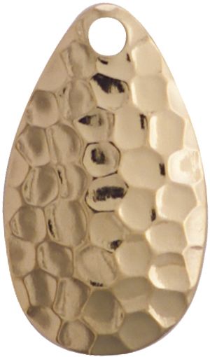 Indiana Spinner Blade-Size 3-Polished Hammered Brass Pk of 3