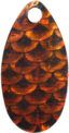 Indiana Spinner Blade-Size 4-Orange &amp; Black Scale Iridescent Foilistic Pk of 3
