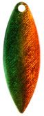 Willowleaf Spinner Blade-Size 4-Firetiger Iridescent Foil Pk of 3