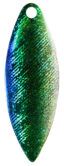 Willowleaf Spinner Blade-Size 4 1/2-Emerald Shiner Iridescent Foilistic Pk of 3