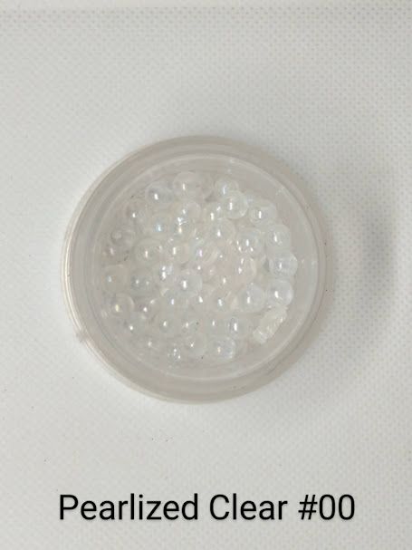 4mm Pearlized Clear Beads 1LB Bag