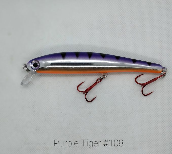 #108 Purple Tiger Walleye Shallow Diver