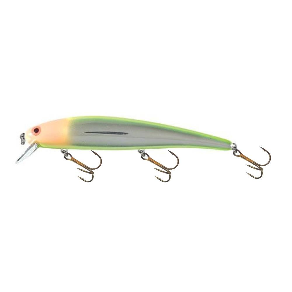 Bomber 15 Long A Chrome/Chartreuse Back &amp; BLY B15AMOCH