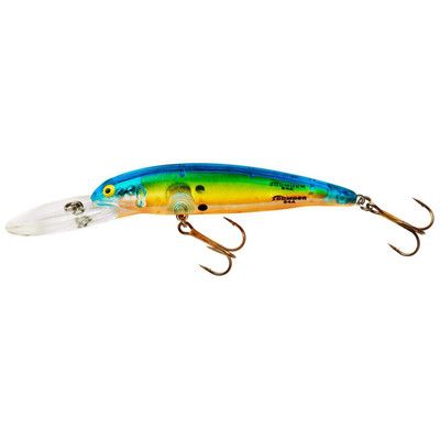 Bomber 24 Deep Long A Chartreuse Flo/Blue-Orange