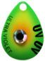 UV Bullseye Spinner Blade – Green and Orange – Size 5 Pk of 3