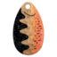 Indiana Spinner Blades Orange Hammered Brass Perch Crystal Size 4 Pk of 3