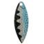 Willowleaf Spinner Blade-Size 4 1/2-Blue Hammered Nickel Perch Crystal Pk of 3