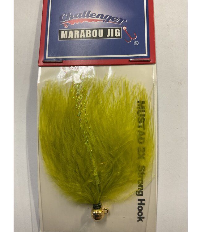 Challanger Maribou Jig 1/16oz Gold Head/ Olive