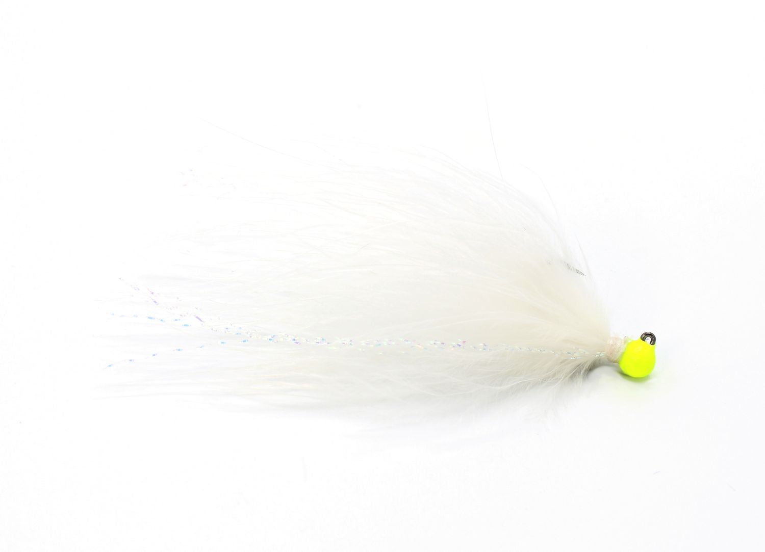 Challanger Maribou Jig 1/32oz Chart. Head/White