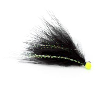 Challanger Maribou Jig 1/64oz Chart. Head/Bla