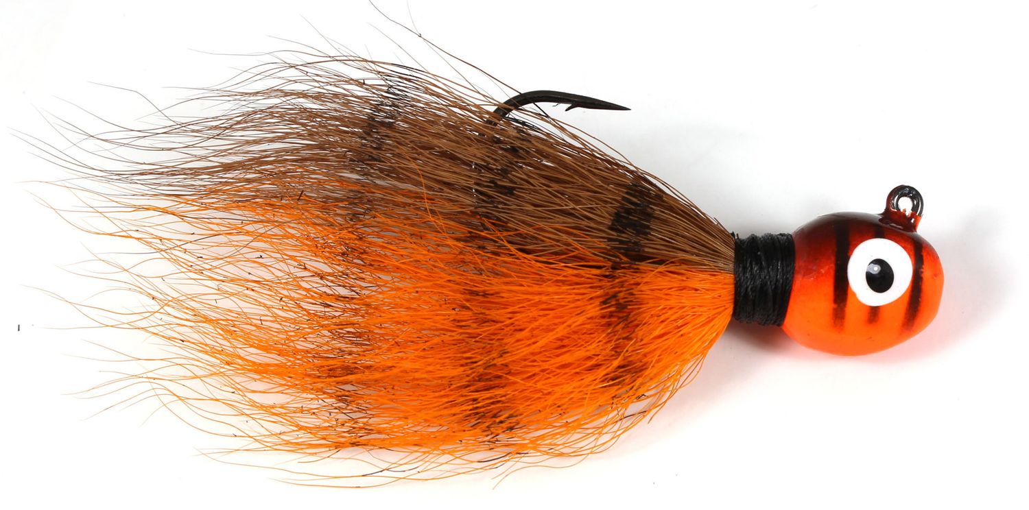Challenger Bucktail Jig 3/4oz. Orange Tiger