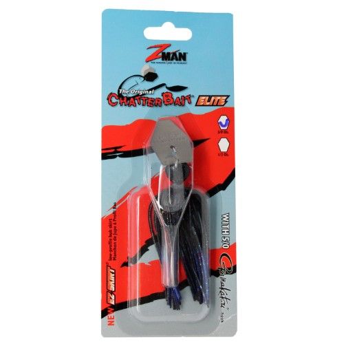 Z-Man Chatterbait Elite 3/8 oz Black/Blue
