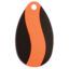 Indiana Spinner Blade-Black with Orange Stripe-Size 3 PK OF 3