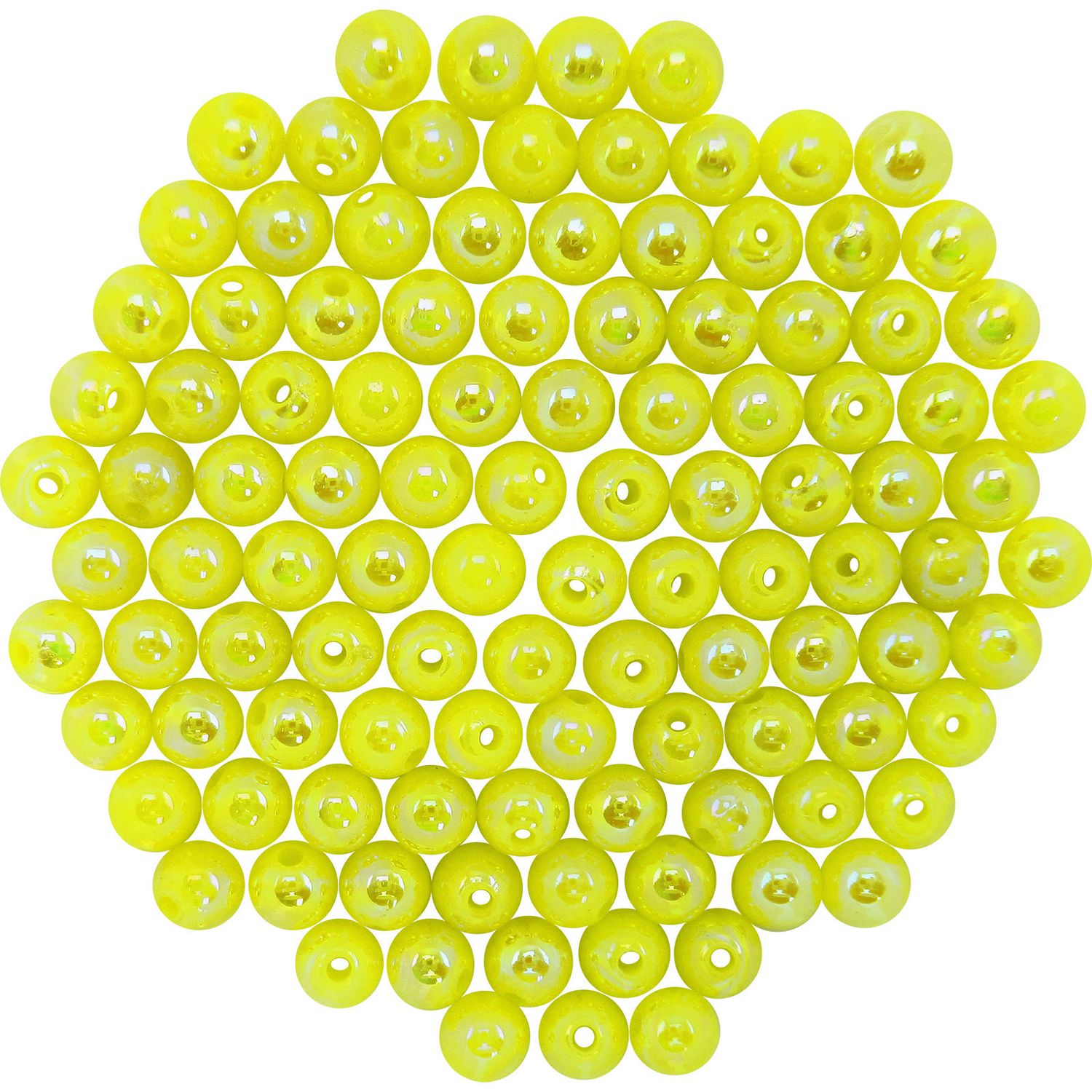 Dutch Fork 6mm Chartreuse Pearl Beads