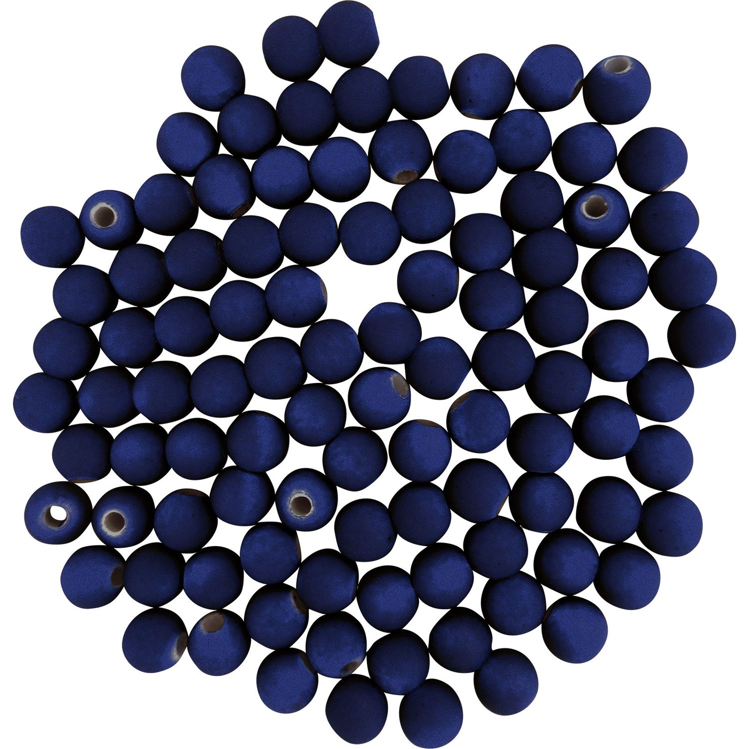 Dutch Fork 6mm Neon Blue Beads