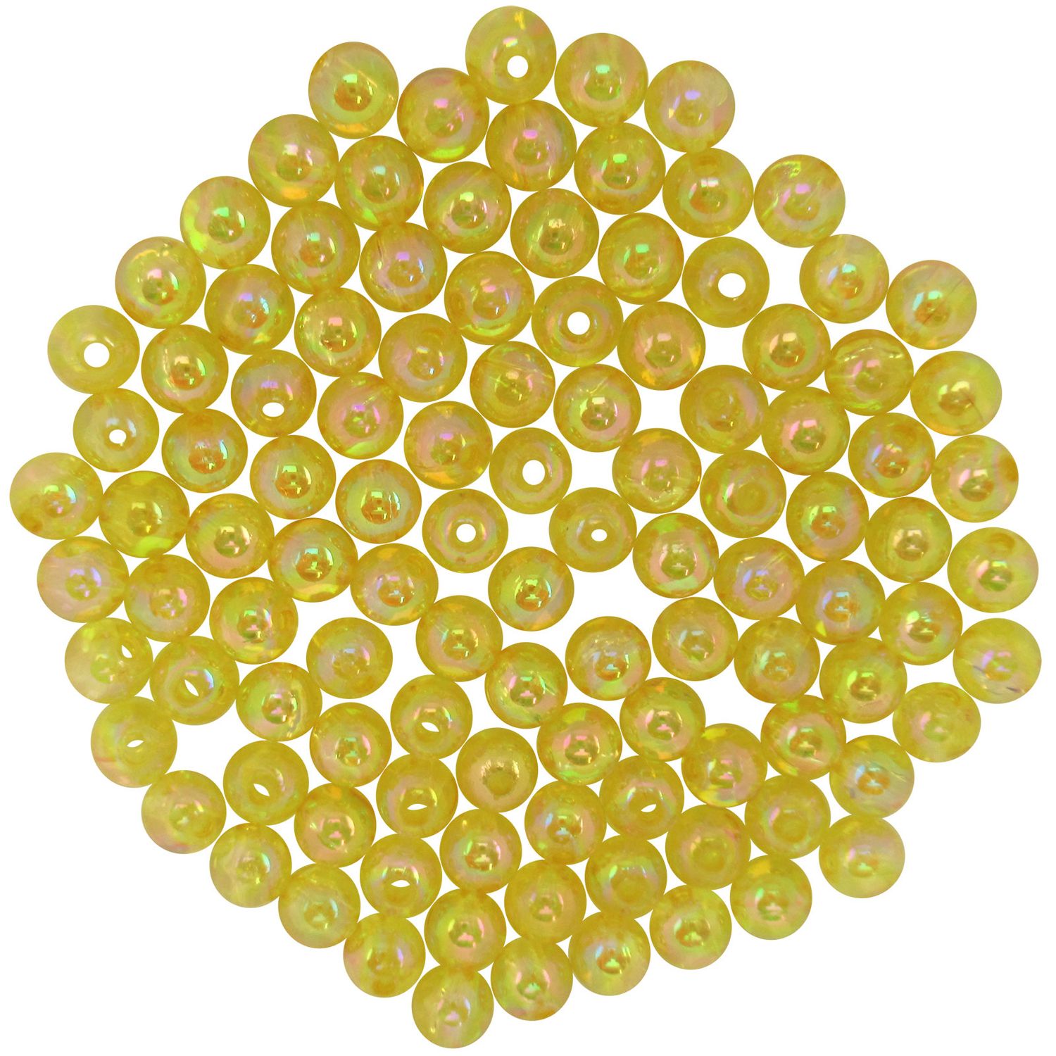 Dutch Fork 6mm Yellow Beads