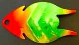 Erie Arrowhead Spinner Blade #4.5 Bonecrusher Chartreuse Metallic Back