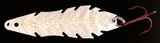 Erie Arrowhead Spoon #3.5&quot; Snowblind Copper Back W/ White UV Tape