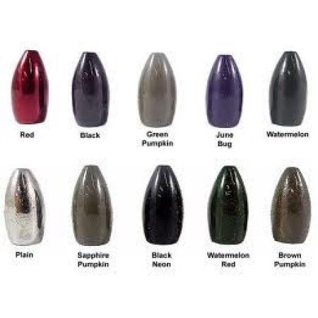 Eco Pro Tungsten Bullet Proof Finish Flipping Weights 1/2oz