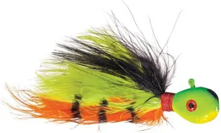 Erie Dearie 3/4oz Hair Jigs Fire Tiger
