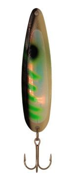 Stinger Stingray Spoons UV Green Alewife (Silver Back) 4.25&#39;&#39;