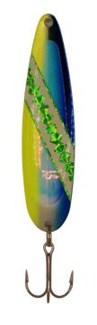 Stinger Stingray Spoons UV Blue Dolphin (Silver Back) 4.25&#39;&#39;