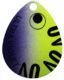 UV Splash Spinner Blade – Chartreuse and Purple – Size 4 Pk of 3