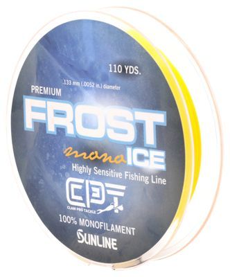 Clam Outdoors CPT Frost Ice Mono 6lb 110yds Gold