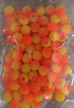 Dutch Fork 6mm Two Tone Chart/Orange Beads