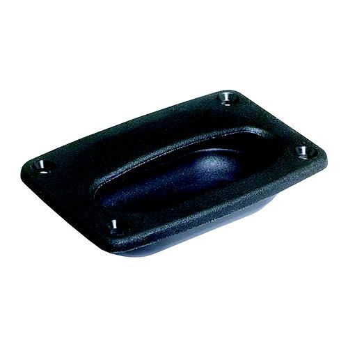 Attwood Rectangular Hatch Pull Black Plastic