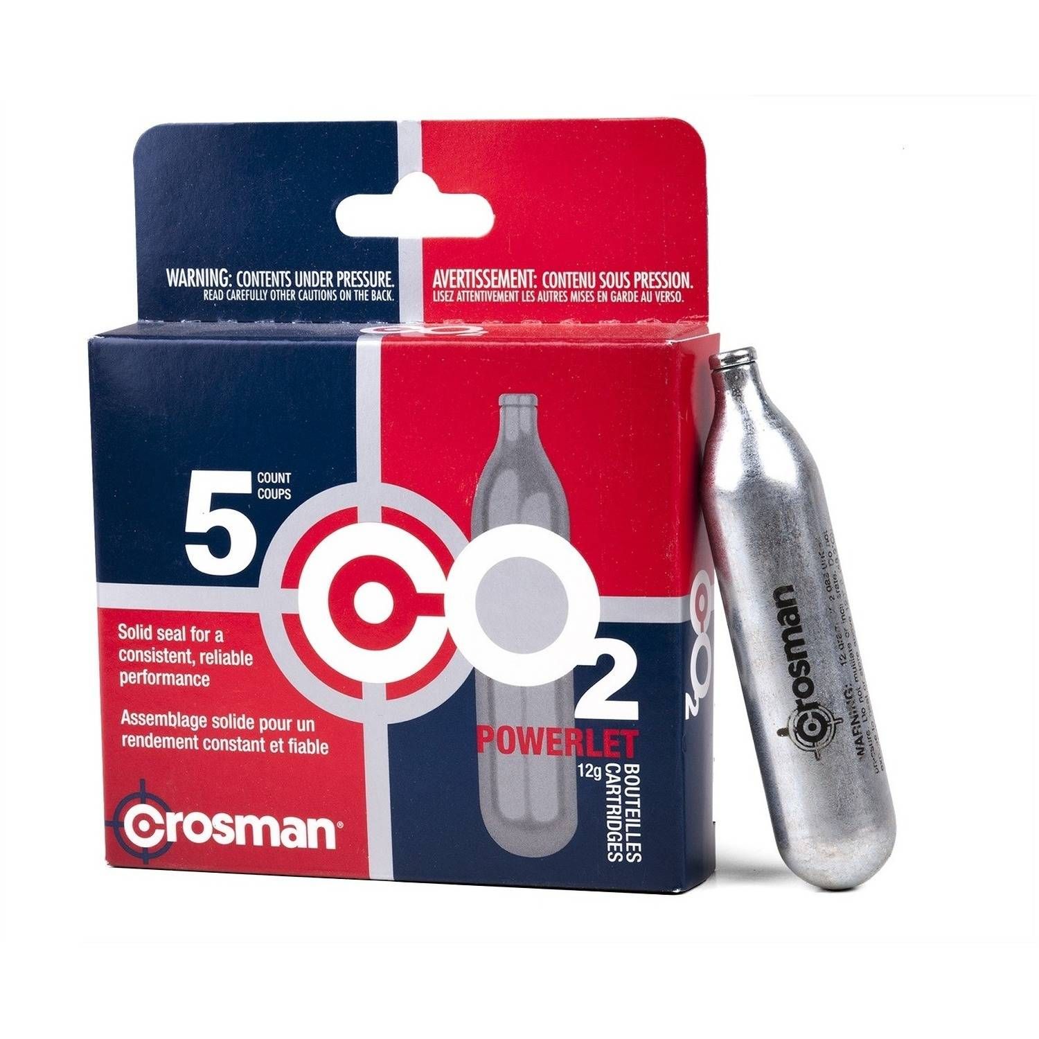 Crosman CO2 Powerlet Cartridge 5pk