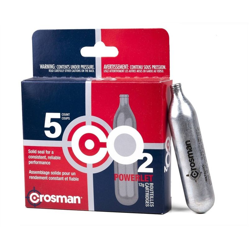 Crosman CO2 Powerlet Cartridge 5pk