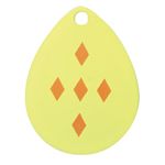 Yellow W/Red Diamonds Colorado Blades Size 4 3pk