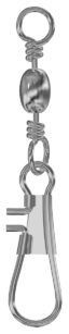 Barrel Swivel With Interlock Snaps Size 7 Nickel