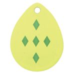 Yellow W/Green Diamonds Colorado Blades Size 3 3pk
