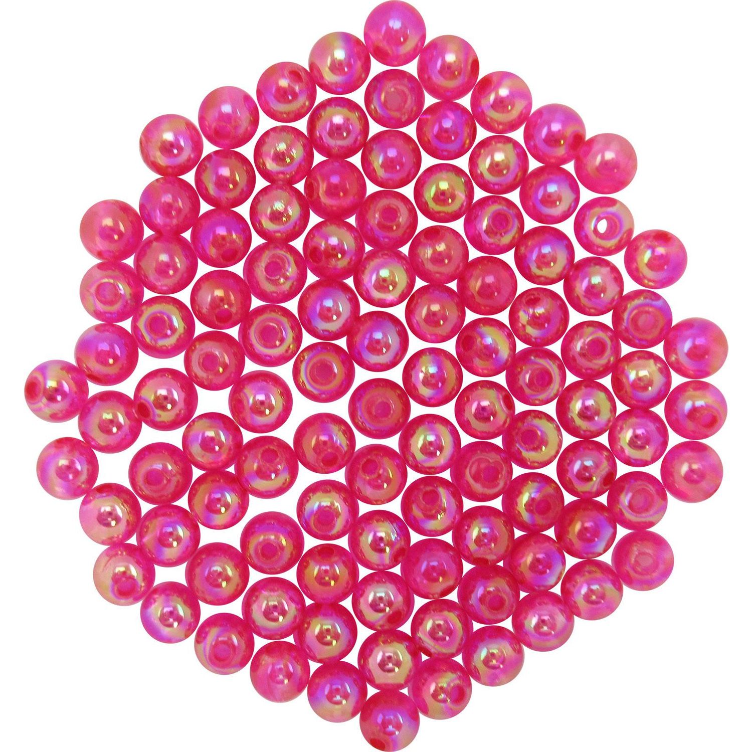 Dutch Fork 6mm Dark Pink Beads