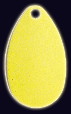 Chartreuse Super Glow Indiana Spinner Blades Size 3