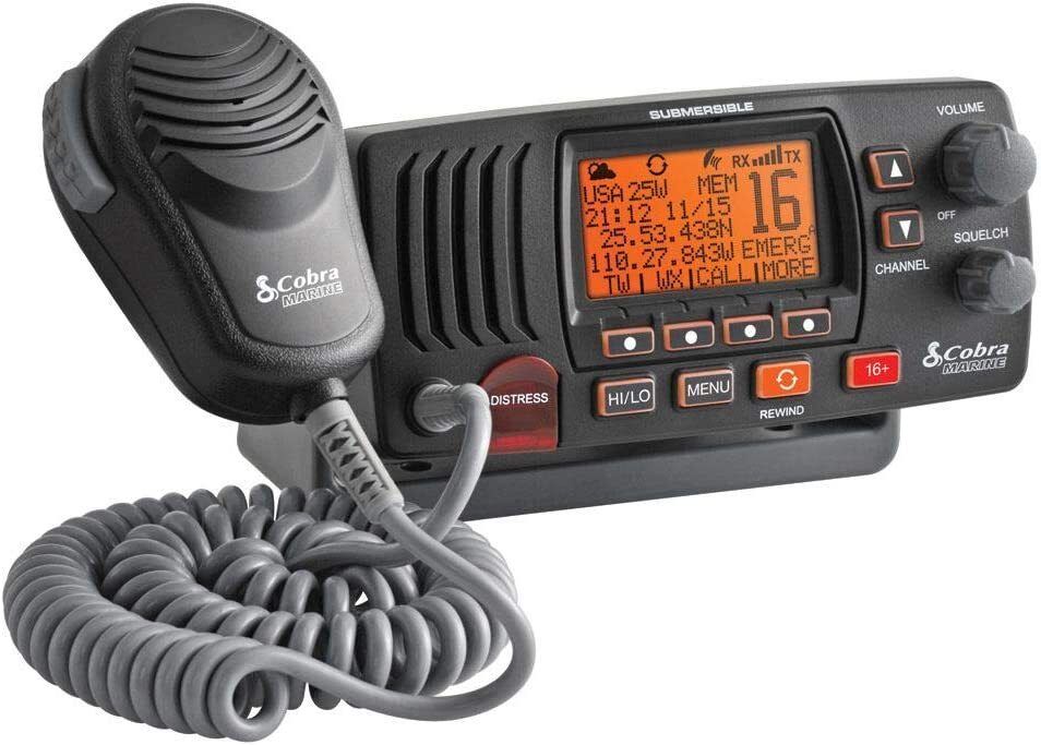 Cobra Marine DSC Fixed Mount VHF Radio Black