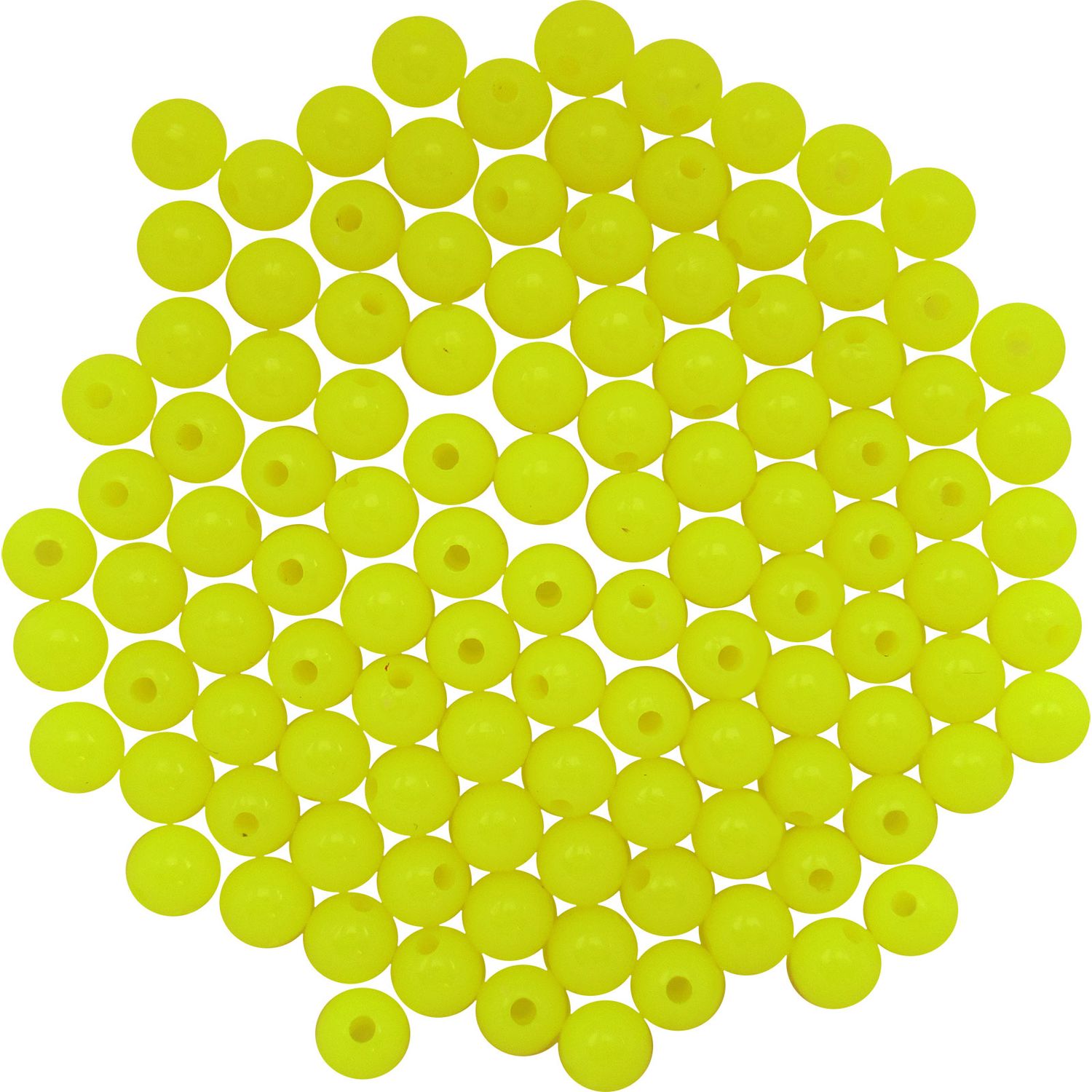 Dutch Fork 6mm Chartreuse Beads S-05