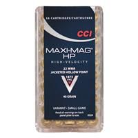 CCI Rimfire Ammo 22WMR HP Maxi-Mag 50box