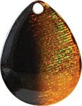 Colorado Spinner Blade-Size 3-Black &amp; Orange Iridescent Foilistic Pk of 3