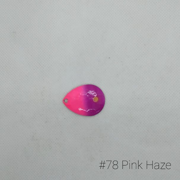 #78-G Pink Haze W/Gold Back Size 3 3pk Krankie Lure Colorado Blades