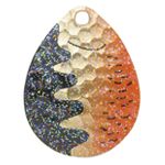 Orange Hammered Brass Perch Crystal Colorado Blade 3pk Size 4