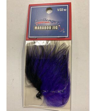 Challanger Maribou Jig 1/32oz Black Head/ Purple