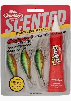 Berkley Scented Flicker Shad 5 Flashy Perch
