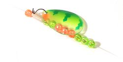 Dutch Fork Custom Lures 10" Fluoro Carbon Crawler Harness Green Perch