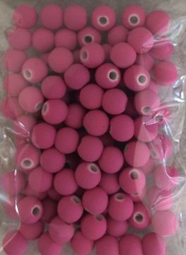 Dutch Fork 6mm Neon Dark Pink Beads