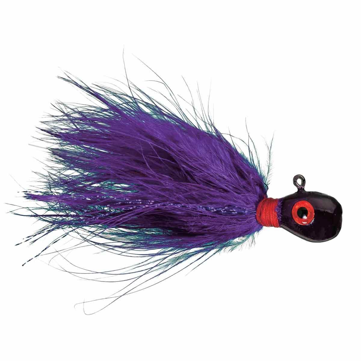 Erie Dearie Gamefish Killer 3/4oz Purple Hair Jigs